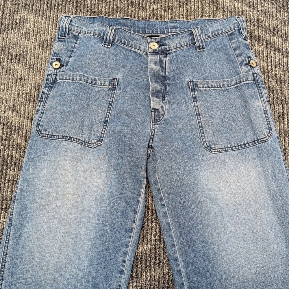 Vintage Express “Seven7” Wide-Leg Button Fly Jeans Women's 34x30